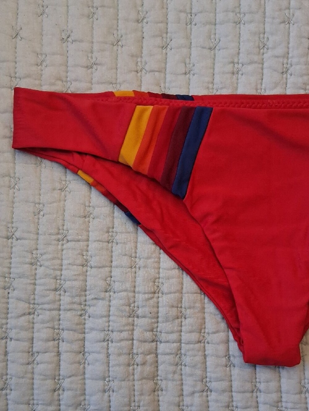 Aviator Nation Red Bikini Bottoms - Picture 3 of 13